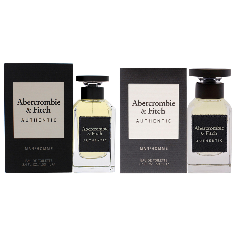 Authentic Kit by Abercrombie and Fitch for Men - 2 Pc Kit 3.4oz EDT Spray,
